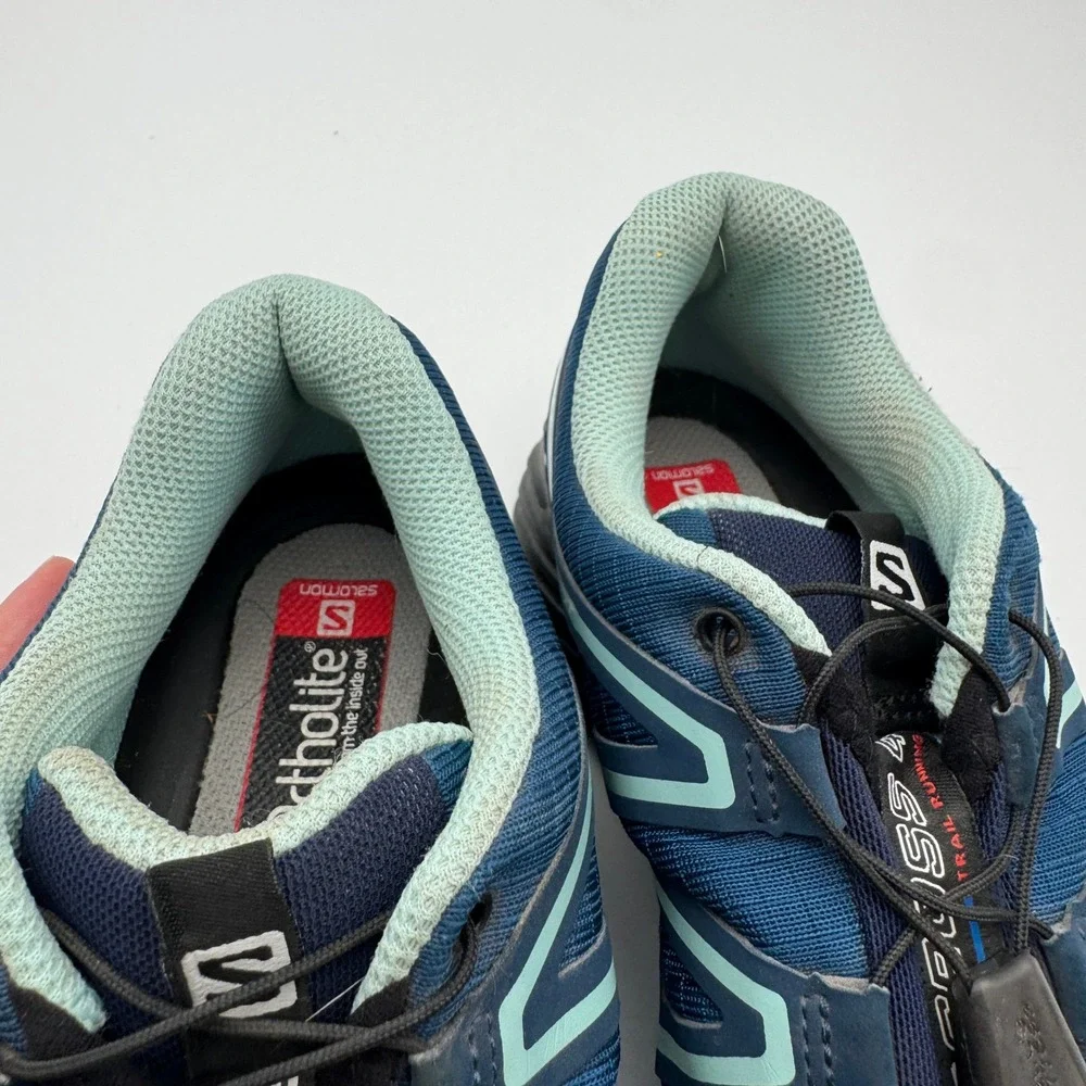 Salomon Speedcross 4 Wide Trail Running Shoes Poseidon Blue Womens 8.5 402374